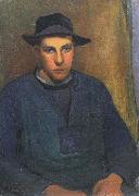 Wladyslaw slewinski Young fisherman from Doelan painting